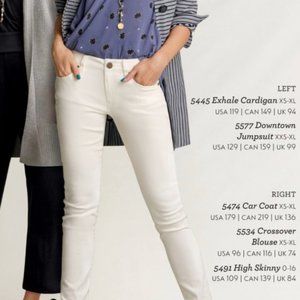 Cabi White High Skinny Jeans Size 8